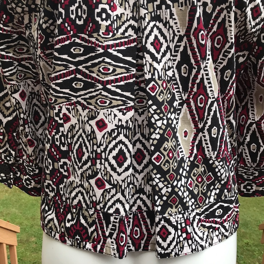 Colorful Ruby Rd loose jacket 14 - Picture 4 of 9
